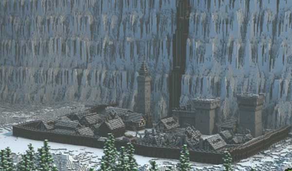 中国队打造我的世界版权力的游戏 绝境长城好壮观