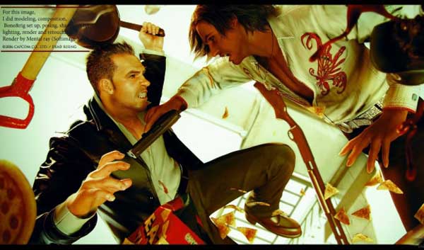 卡普空原画师笔下的游戏角色 但丁小哥高贵冷艳(图)