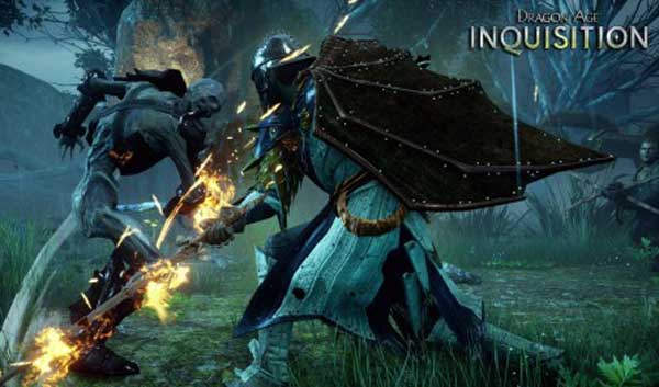 《龙腾世纪：审判》最新截图集体斗怪 画质上乘黑又亮