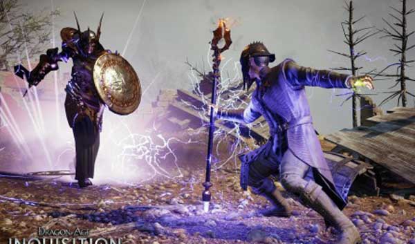 《龙腾世纪：审判》最新截图集体斗怪 画质上乘黑又亮