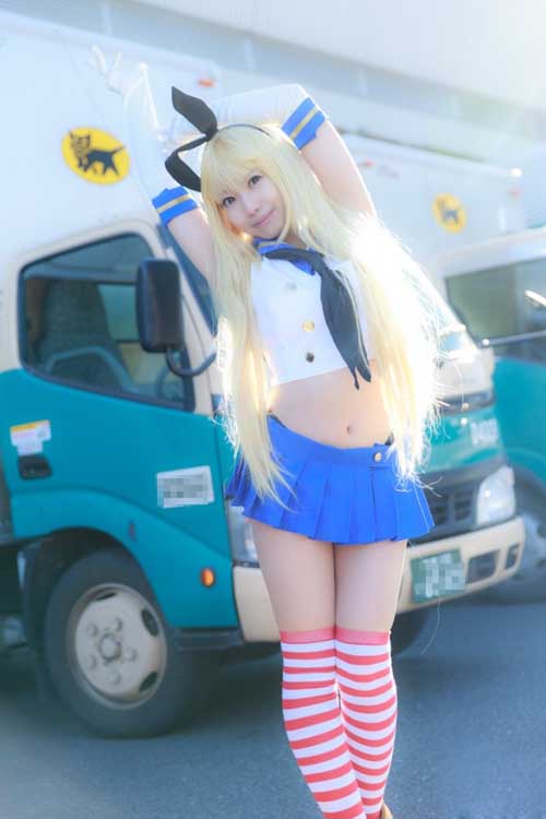 舰队Collection岛风COS集锦 俏皮软妹萌化人心！