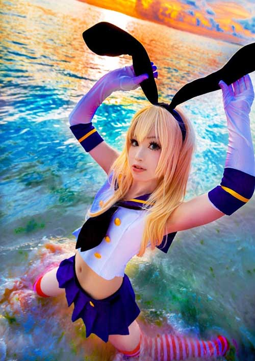 舰队Collection岛风COS集锦 俏皮软妹萌化人心！