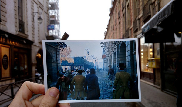 刺客信条:大革命场景与巴黎城实景对比