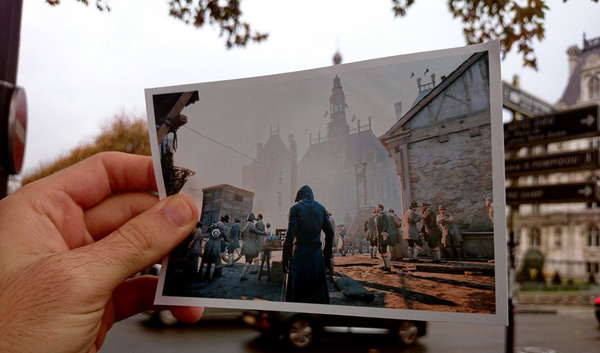 刺客信条:大革命场景与巴黎城实景对比