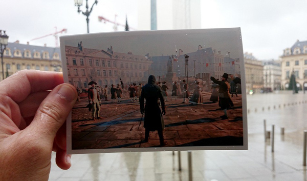 刺客信条:大革命场景与巴黎城实景对比