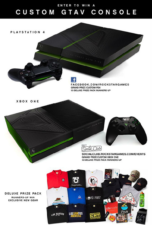 R星有钱!GTA5特制PS4、Xbox One免费送