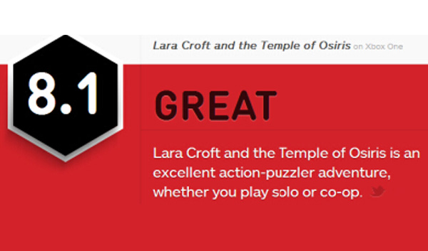解谜优秀 劳拉与冥王神殿获IGN 8.1分