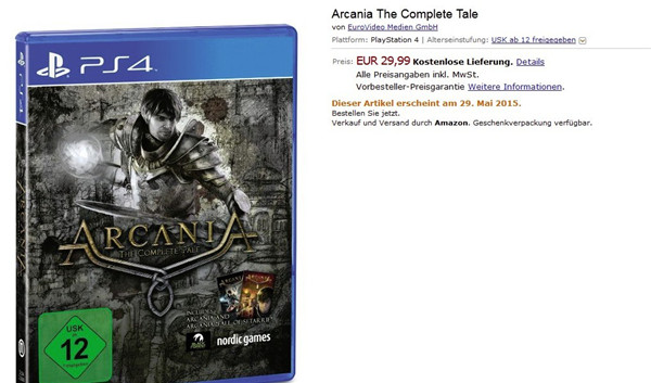 《哥特王朝4:阿卡尼亚》PS4版即将放出！