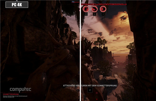 《进化》演示视频画质对比 4K画面轻松登顶