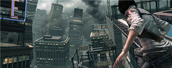 《恶灵附身》DLC截图 一座坍塌的城市