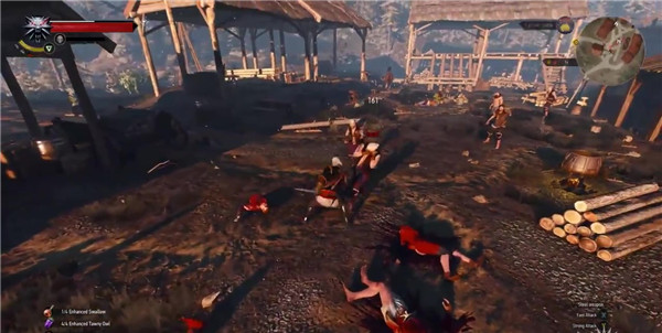 《巫师3:狂猎》新演示白狼铁骑割杀