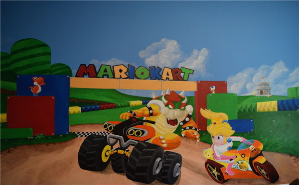 玩家自制《马里奥赛车》主题育婴室