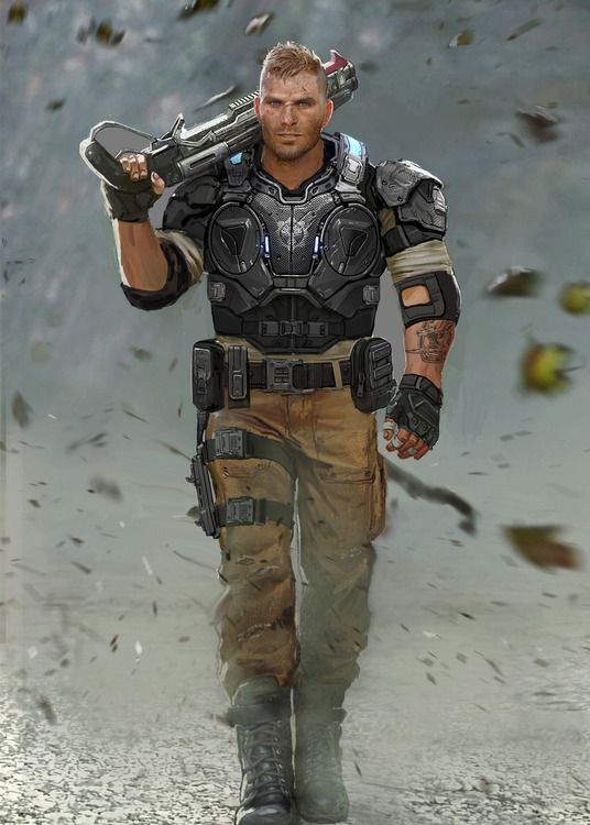 《战争机器4》人物设计图 新角色JD和Kait现身