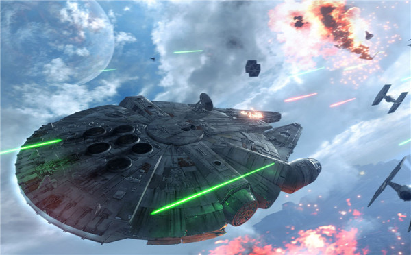 GC 2015：《星球大战：前线》新截图 演示“战斗机中队”模式。
