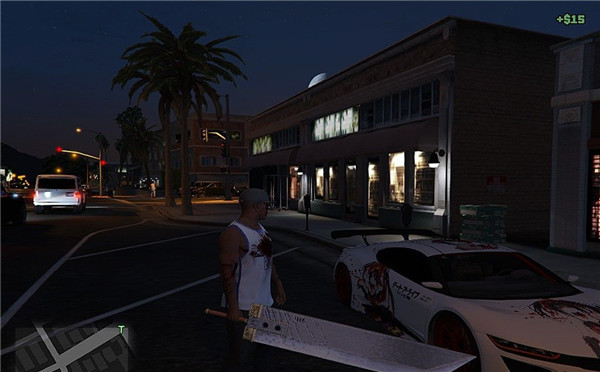 《GTA5》MOD：洛圣都使用最终幻想武器会怎样？