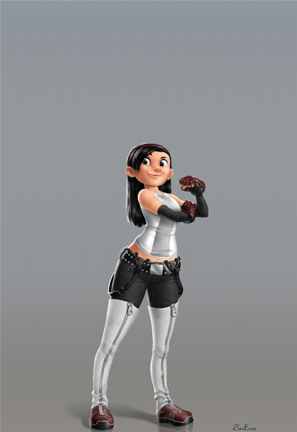 《最终幻想7》角色新造型曝光 卡通风格很不错