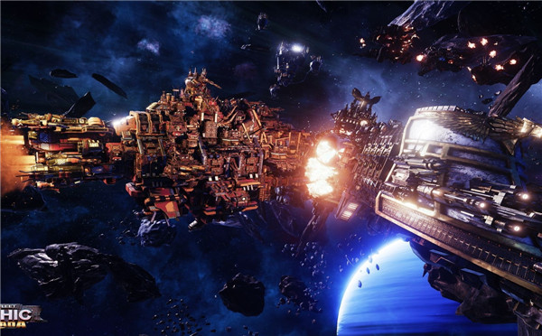 《哥特舰队:阿玛达》最新截图公布 组装的Orks舰船