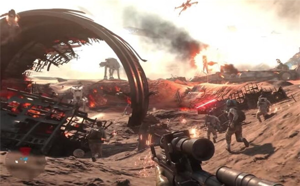 《星球大战:前线》DLC演示视频：帝国歼星舰坠落