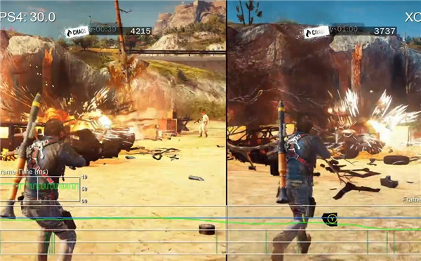 《正当防卫3》PS4和Xbox One帧数测试对比视频 都很一般