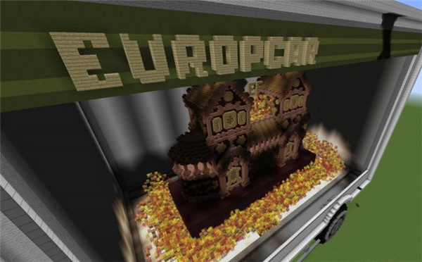 玩家在《我的世界》打造超现实主义画像 超级大!