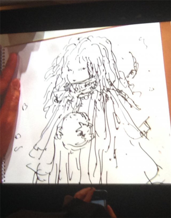 《最终幻想》角色设计大师 现场作画 你看看咋样