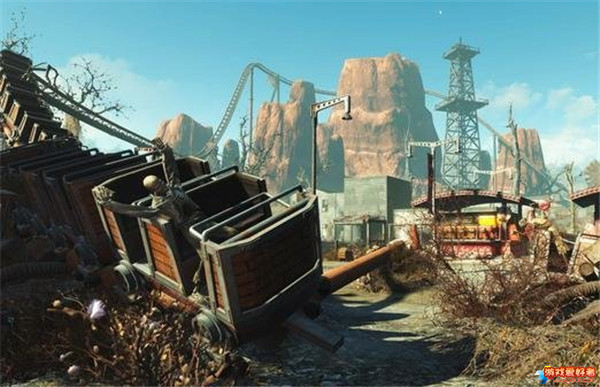 《辐射4》DLC核子世界地图 巨大游乐园遍布不法之徒 