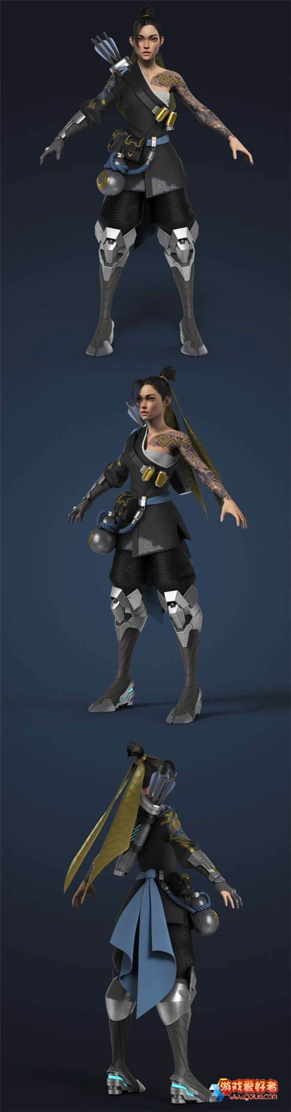 《守望先锋》女版半藏神秘现身 比之前的二次元版更加精致