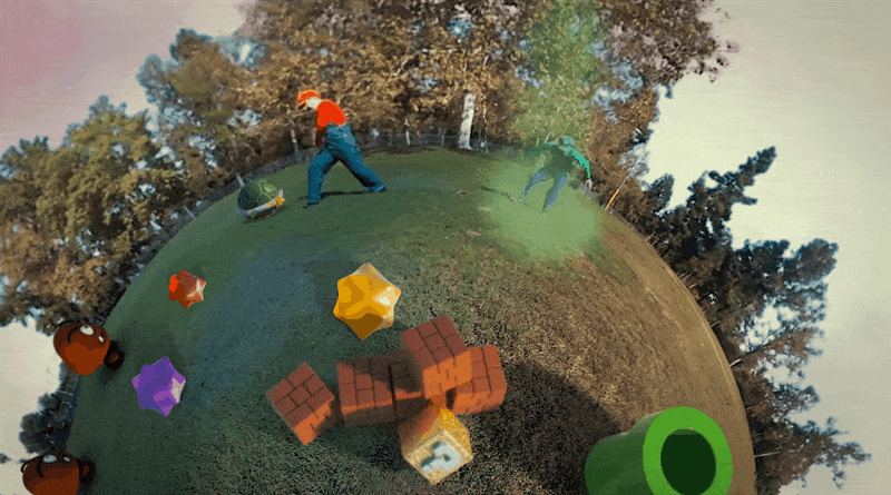 《超级马里奥银河》真人短片 马里奥大叔360度神传球