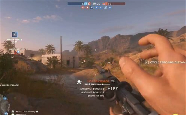 《战地1》法欧堡地图演示 战马下水射击水面舰艇