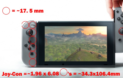 任天堂Switch尺寸详参 掌机玩家快来围观