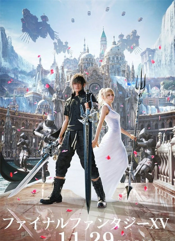 《最终幻想15》新主视觉图公布 女主身穿白纱美极了!