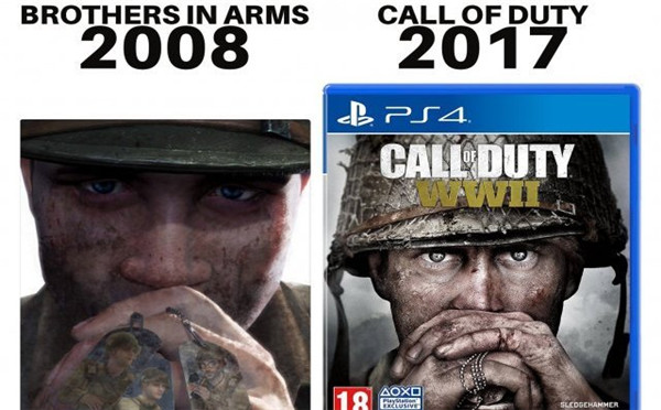 《使命召唤14》封面涉嫌抄袭? 与《战火兄弟连》相似