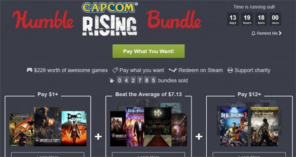 CAPCOM游戏特卖开启! 多款经典游戏大折扣