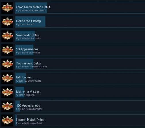 超火爆摔角世界全成就达成条件表4