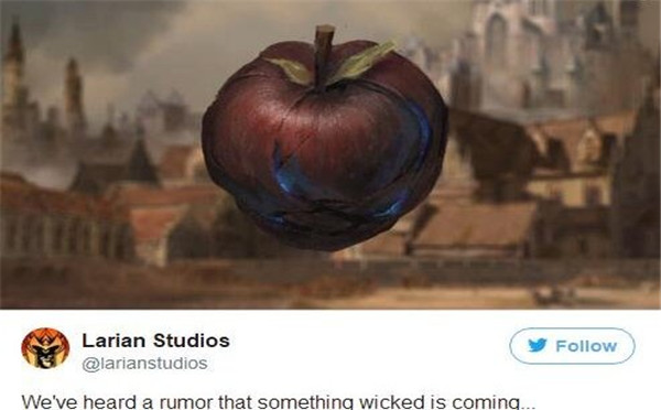《神界:原罪2》开发商贴出神秘图片:又是一只烂苹果