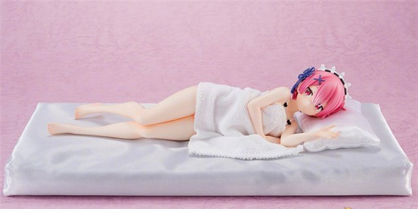 《从零开始》拉姆睡姿手办欣赏 浴巾遮挡令人遐想