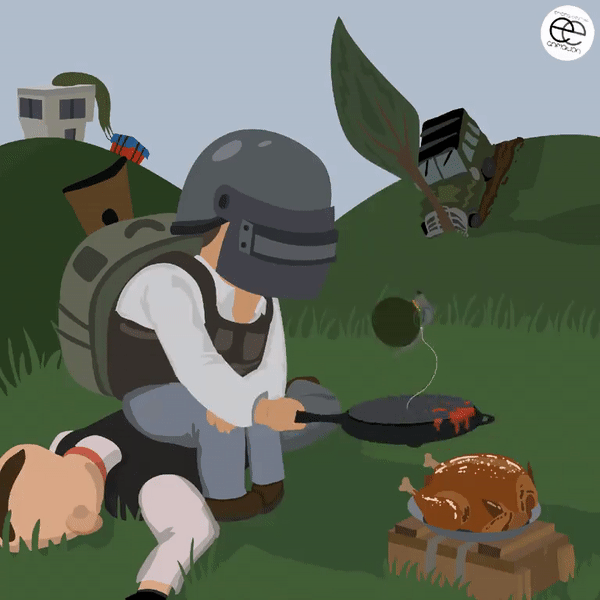 《绝地求生》玩家自制爆火动图 完美诠释吃鸡精髓