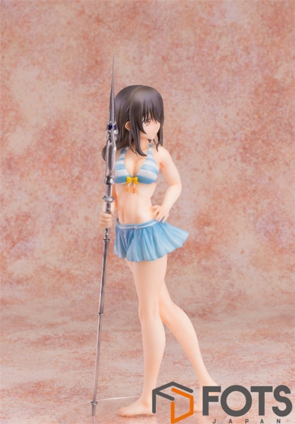 《噬血狂袭》姫柊雪菜泳装手办欣赏 裙下若隐若现尽显娇羞好身材