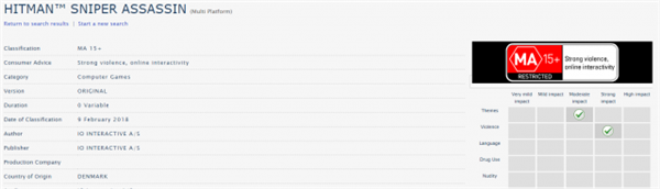 15禁游戏新作《杀手:狙击刺客》泄露 或是杀手:狙击手升级版