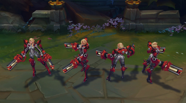 《英雄联盟》枪炮女神终极皮肤欣赏 好运姐外骨骼盔甲十分炫酷