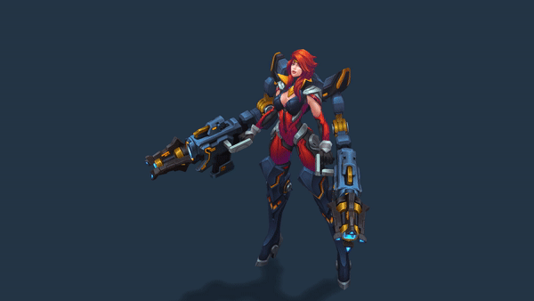 《英雄联盟》枪炮女神终极皮肤欣赏 好运姐外骨骼盔甲十分炫酷