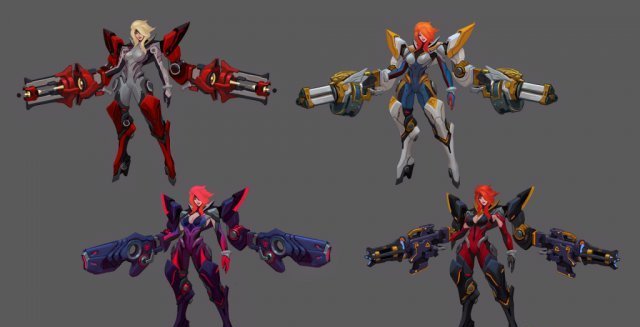 《英雄联盟》枪炮女神终极皮肤欣赏 好运姐外骨骼盔甲十分炫酷