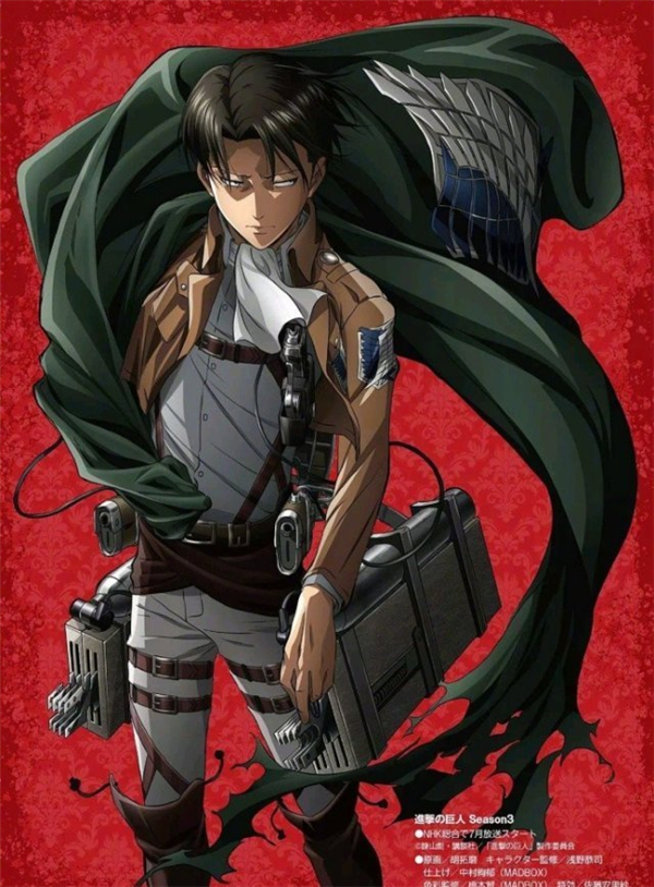 《进击的巨人》第三季动画宣传图放出 利威尔兵长帅爆
