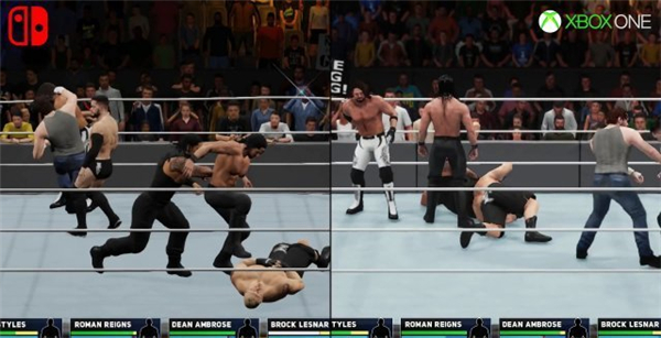 最差移植! Switch版《WWE 2K18》人物动作慢半拍