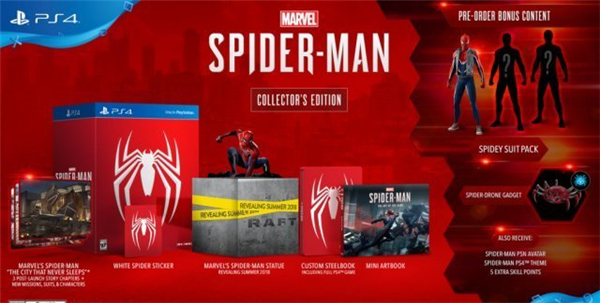 漫威新作《蜘蛛侠》将于9月登陆PS4 可打造个性服装