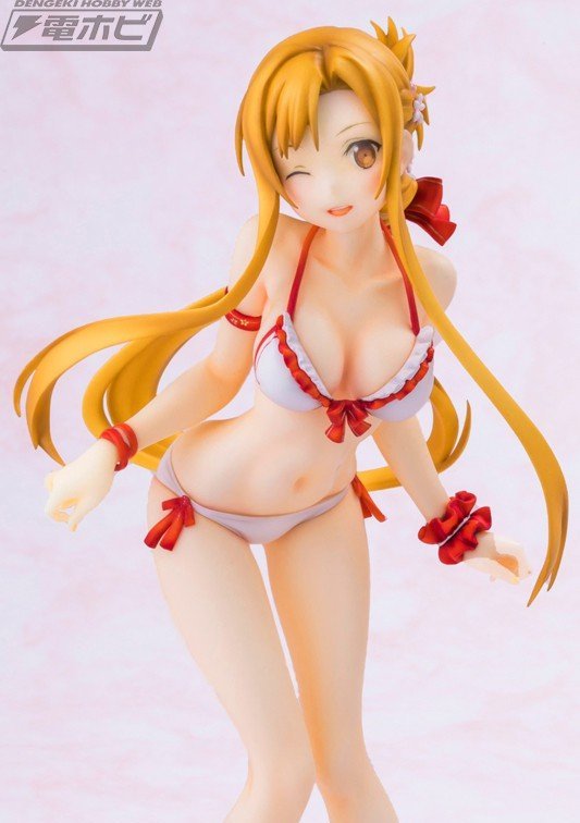 《刀剑神域》亚丝娜泳装手办赏 性感身材展露无遗