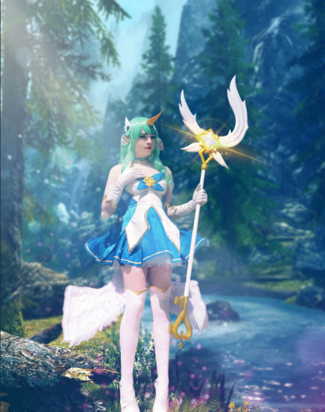 雌雄难辨! 女装大佬Cos星之守护索拉卡可爱爆表