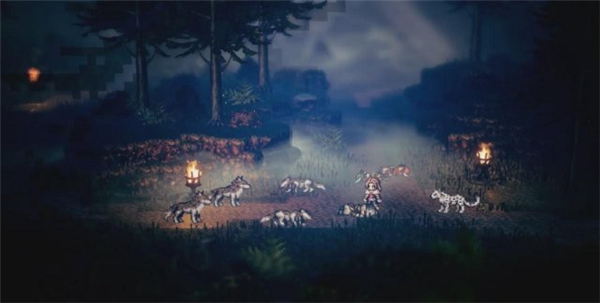 Switch独占《八方旅人》超长流程演示 玩法丰富可捕野兽