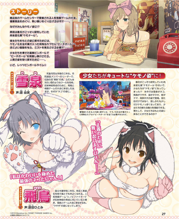 绅士游戏《闪乱神乐:桃球》年底将上市 超级性感挑战福利满满