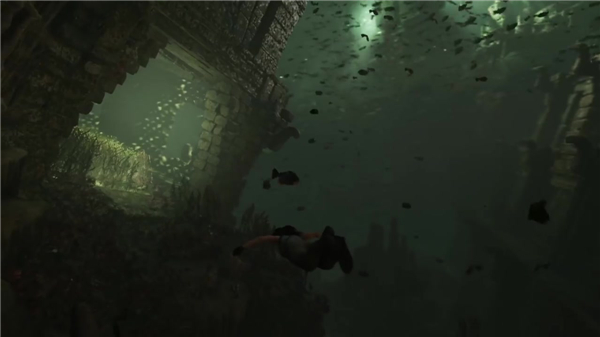 《古墓丽影:暗影》水下求生实机演示 劳拉挑战屏气潜泳